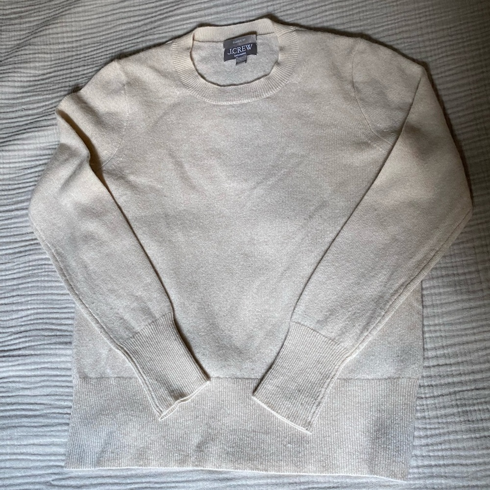 J. Crew Women’s 100% Cashmere Classic Fit Crewneck Sweater in Size XS